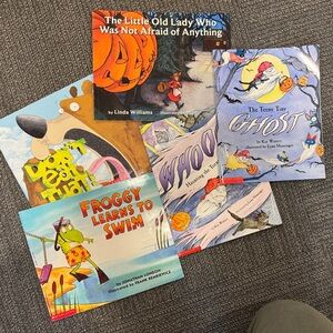 Scholastic Kids Book Set - Orange, Blue, Green Covers